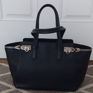Ferragamo handbag with logo hardware